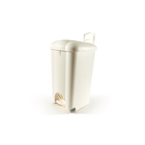 Pattumiera a pedale Perfetto ”Carolina” panna 30 L – 50136