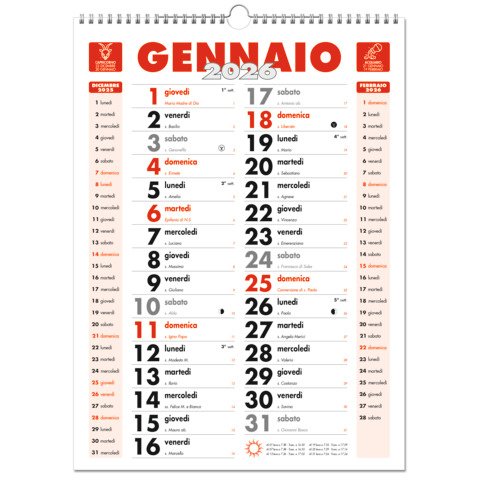 Calendario da muro O.C.L. 30×40 cm – 1402