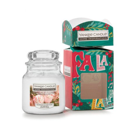 Candela Yankee Candle in confezione regalo – giara piccola – Candy Cane Milkshake – 2655958E