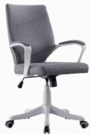 Vallejo
Seggiolina operativa con schienale in plastica. Grigio