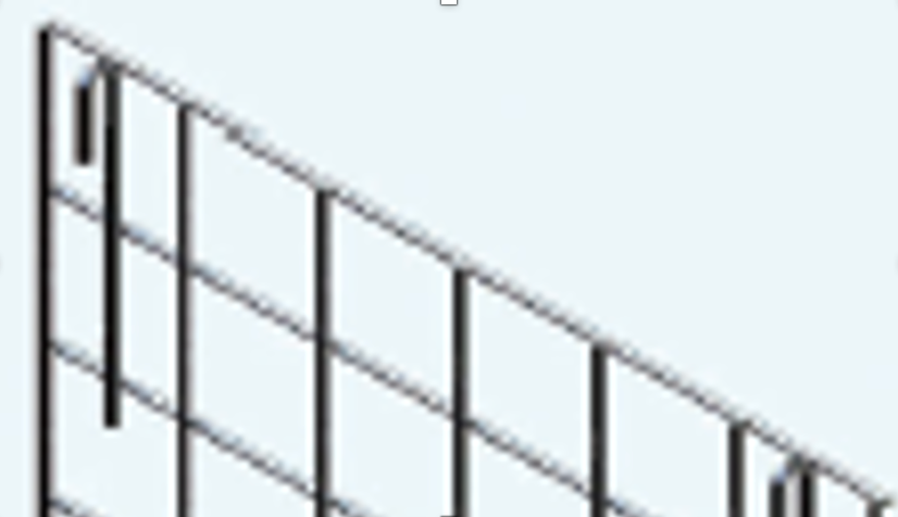 Schienale robusto griglia cromata cm 53 x H. 152