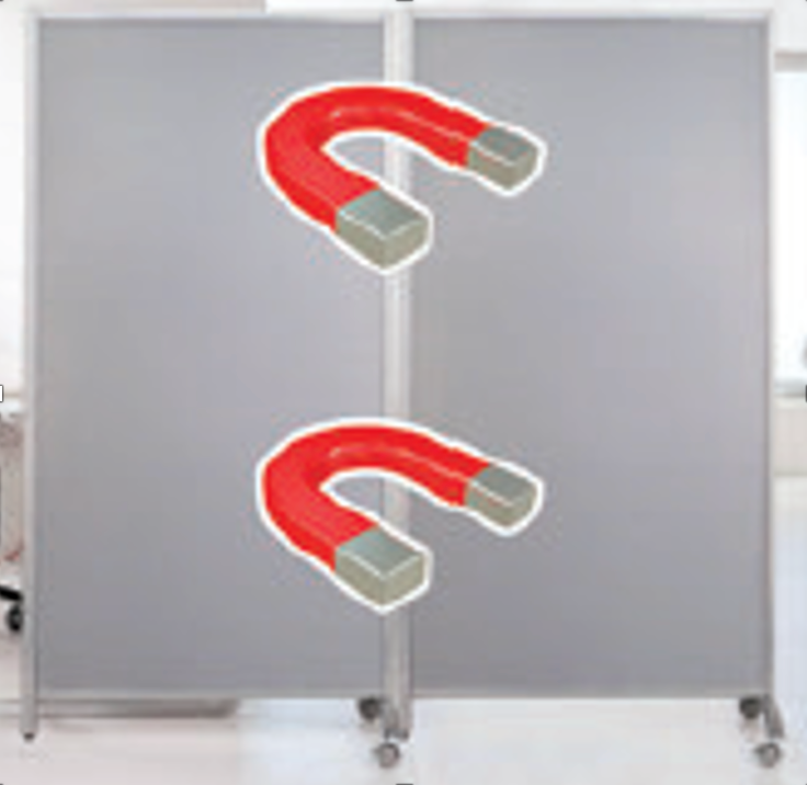 Parete divisoria con magneti cm 80 x 170