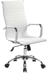 Dallas
Poltrona presidenziale con braccioli, PU bianco