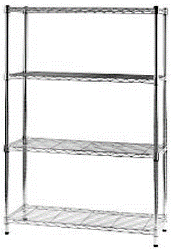 Scaffale quattro ripiani cm 60 x 60 x h.160