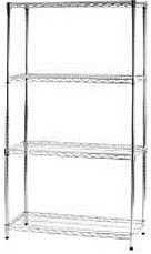 Scaffale quattro ripiani cm 45 x 121 x h.160