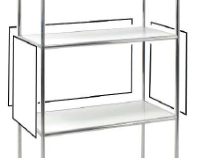 Coppia di pannelli laterali e schienale cm 40, marrone