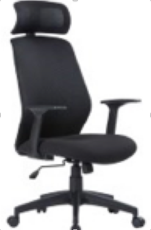 Tampa
Poltrona presidenziale con braccioli e poggiatesta, nero