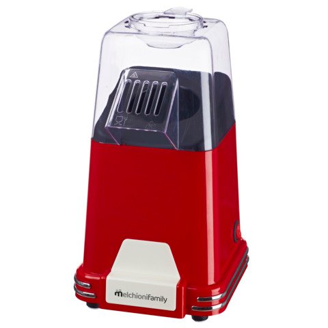 Macchina per popcorn con riscaldamento ad aria Melchioni Family Mrs. Poppy 1.100 W – 118370001