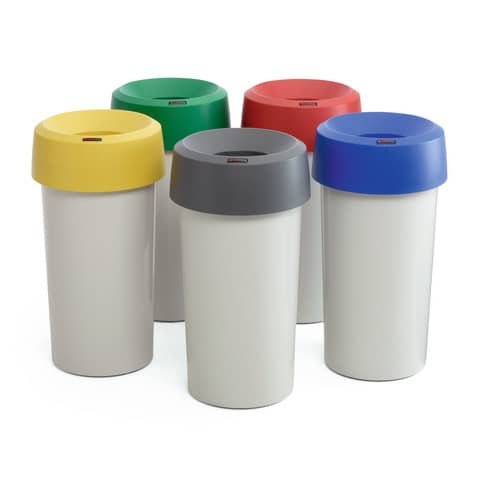 Cestino Rotho MODO per differenziata – Ø 38 cm grigio F800000