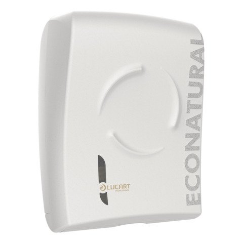 Dispenser per asciugamani piegati a Z, V e C Lucart Professional Econatural Flow 40,4x32x15,5 cm bianco – 892514