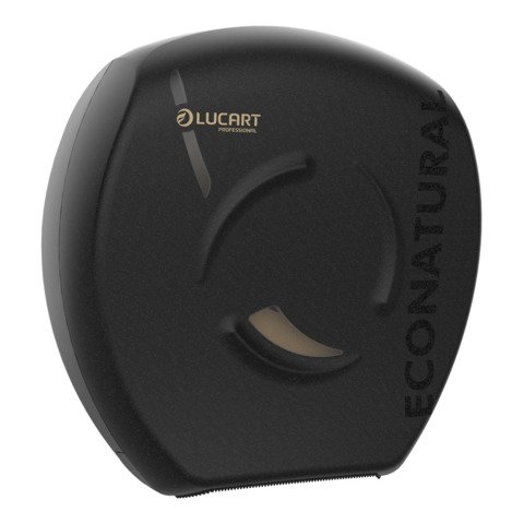 Dispenser per carta igienica maxi jumbo Lucart Professional Econatural Flow 35,7x35x14,2 cm nero – 892513