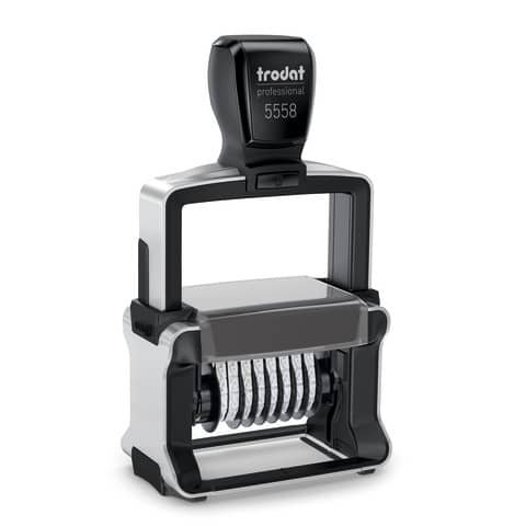 Professional 5558/PL – Timbro numeratore PERSONALIZZATO – 8 numeri – 56×33 mm – fino a 3+3 righe – 133897