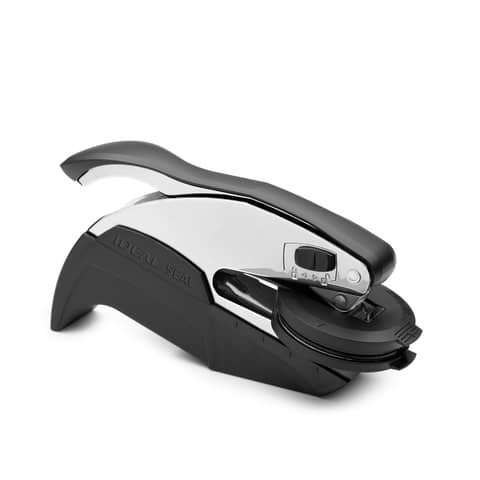 Ideal Seal 970041/LS Cromo – Timbro a secco PERSONALIZZATO – pressa Ø41 mm – con borsa deluxe – 185416