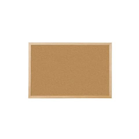 Pannello in sughero Q-Connect 120×90 cm con cornice in legno KF03568