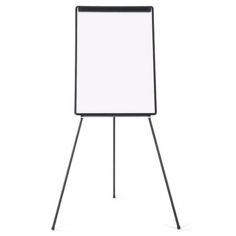 Lavagna a fogli mobili con treppiede Q-Connect 70×100 cm plastica nero – non magnetica – KF04173