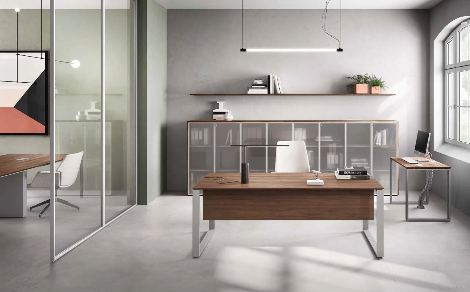 Scrivania Linea Derby 100x80x75