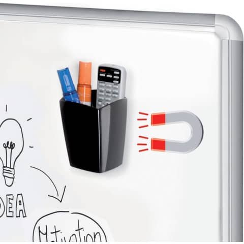 Portapennarelli magnetico CEP in polistirene antiurto riciclabile nero 78x74x95 mm – 1005310161