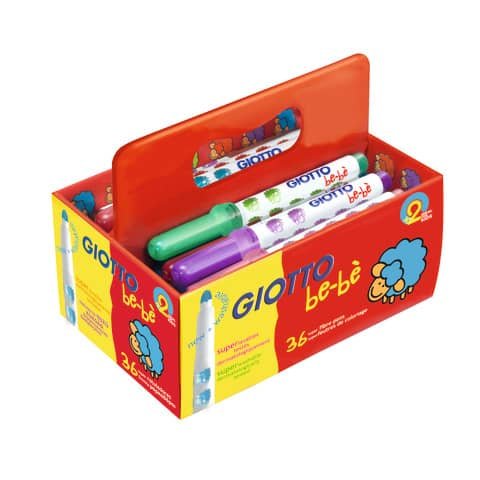 Superpennarelli GIOTTO be-bè punta super resistente 5 mm assortiti Schoolpack da 36 – F461200