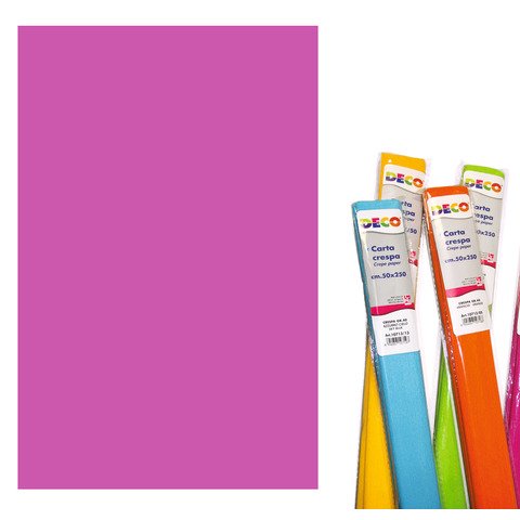 Carta crespa Deco 50×250 cm – 40 g/m² – violetto – 10713/11