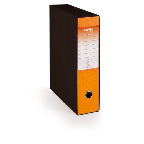 Registratore protocollo con custodia TOPToo Plus by Q-Connect dorso 8 cm – 28,5×35 cm – arancio – 0201043/P.AR