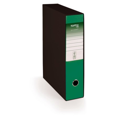 Registratore protocollo con custodia TOPToo Plus by Q-Connect dorso 5 cm – 28,5×35 cm – verde – 0201043/PM.VE