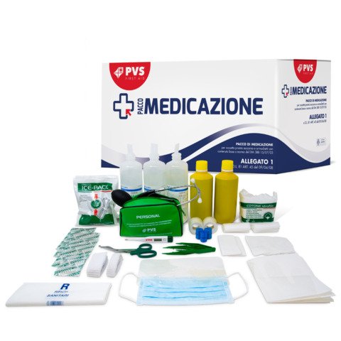 Pacco di reintegro PVS contenuto ALL. 1 base da 3 lavoratori PDM089