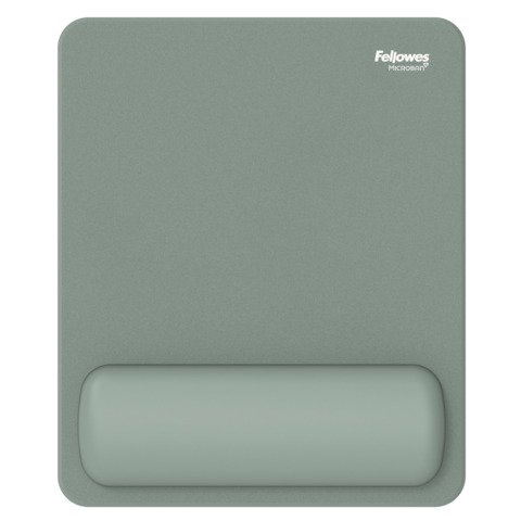 Tappetino mouse con poggiapolso Fellowes 24×20 cm – salvia – 100142558