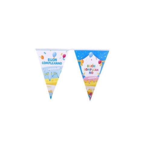 Festone con bandierine triangolari Party AC0073-T