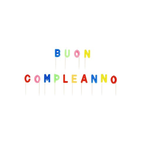 Set candeline Buon Compleanno Party Go H ED0112-T