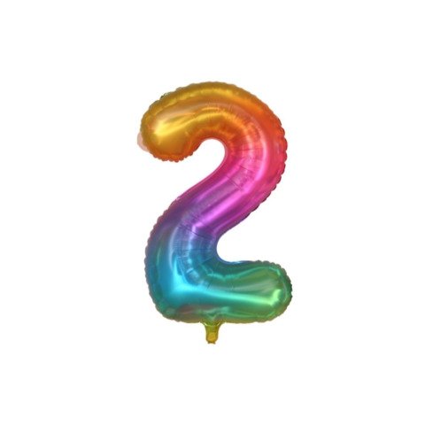 Palloncini Party Go multicolor indicante anni/eta’ H.40 cm n° 2 FB2132