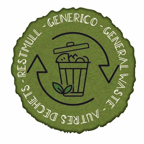 Etichetta autoadesiva per gettacarte Med 711900