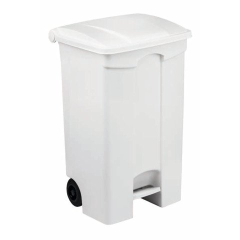 Contenitore mobile a pedale Medial Contitop 90L in PP bianco 115590
