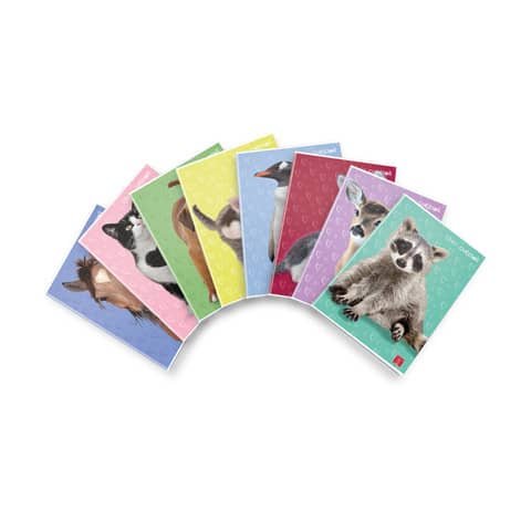 Maxi quaderno Pigna Dolci Cuccioli A4 – 80 g/m² – 21 ff – A – assortiti – 02330170A