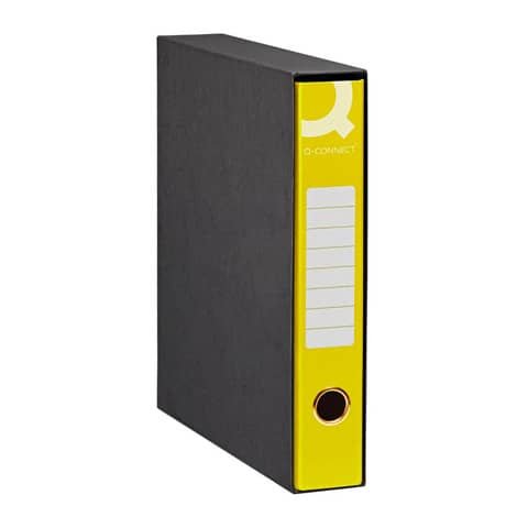 Registratore commerciale con custodia Q-Connect 23×30 cm dorso 5 cm giallo – 0201990/QM.GI
