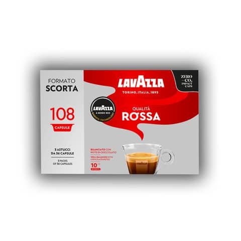 Caffè in capsule monodose A Modo Mio Qualità Rossa conf. da 108 pz – 8237