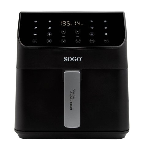 Friggitrice ad aria Sogo 700 W nera 12 funzioni preimpostate 6 L FRE-SS-10890