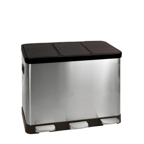 Pattumiera a pedale per la raccolta differenziata Medial Multiflux 2x30L 495x459x636mm – 112500