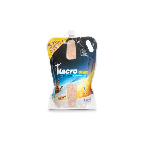 Crema lavamani con microgranuli vegetali Nettuno Macrocream T-Bag ricarica 3 L 790
