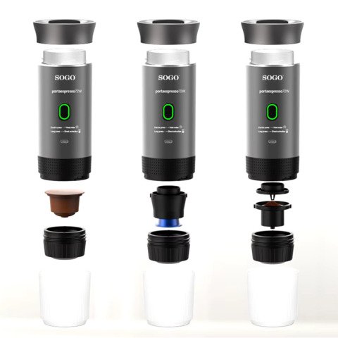 Macchina del caffè portatile ricaricabile Sogo 4in1 CAF-SS-5622