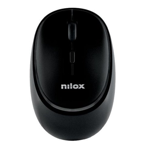Mouse ottico wireless dual Nilox Tech ricaricabile tramite porta USB-C 1600 DPI 4 tasti – nero – NXMDWS102