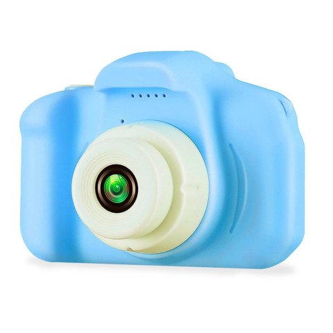 Fotocamera digitale per bambini Celly KidsCamera 3 espandibile con scheda MicroSD – colore azzurro – KIDSCAMERA3LB