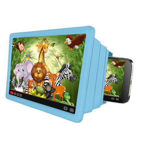 Lente d’ingrandimento per smartphone Celly KidsMovie – colore blu KIDSMOVIEBL