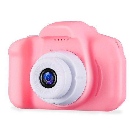 Fotocamera digitale per bambini Celly KidsCamera 3 espandibile con scheda MicroSD – colore rosa – KIDSCAMERA3PK
