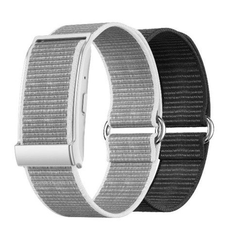 Braccialetto fitness screenless Nilox per monitoraggio della salute – IP68 – doppio cinturino grigio e nero –