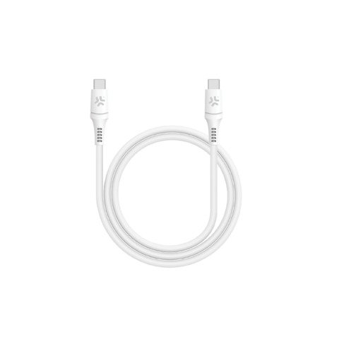 Cavo USB-C / USB-C in PVC Celly ProCompact 2 65W 1 m – bianco PC2USBCUSBCWH