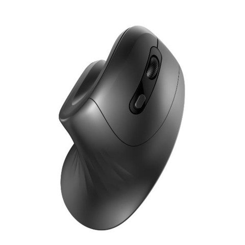 Mouse ottico verticale wireless Nilox Tech 2,4 Ghz 6 tasti silent click 3200 DPI nero – NXMOEV02