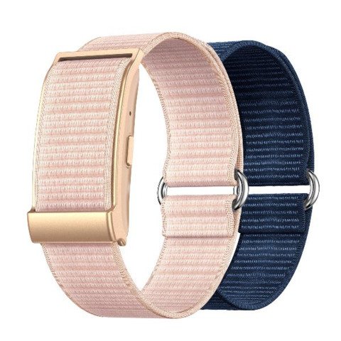 Braccialetto fitness screenless Nilox per monitoraggio della salute – IP68 – doppio cinturino rosa e blu –