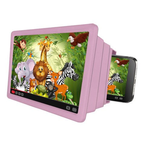Lente d’ingrandimento per smartphone Celly KidsMovie – colore rosa KIDSMOVIEPK