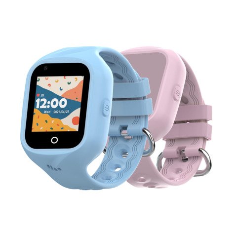 Smartwatch 4G per bambini Celly Tech for Kids – GPS – doppio cinturino – rosa e azzurro – KIDSWATCH4G