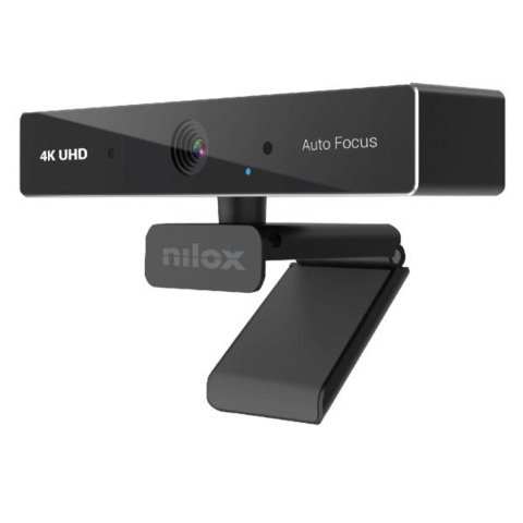Webcam 4K Nilox Tech con autofocus 30 fps 2 microfoni integrati cavo 2 m colore nero – NXWCA4K13